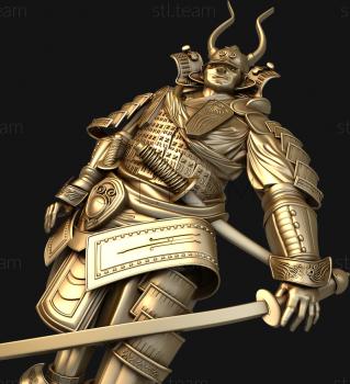 3D model Japanese warrior (STL)